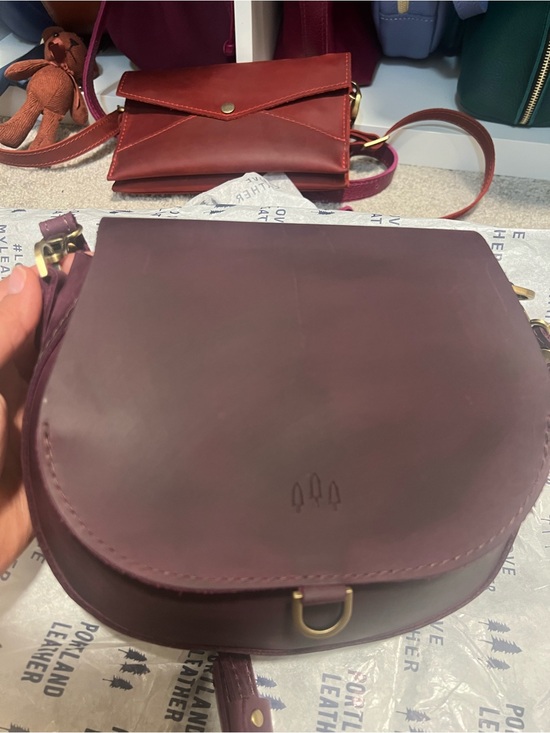 Portland Leather Handbags - Portland leather goods small larkspur Monaco
